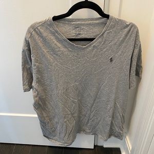 Ralph Lauren Polo Men's Grey T-Shirt - Size Large